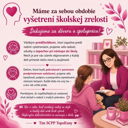 Informovanie rodičov a odbornej verejnosti